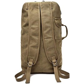 Large-Capacity Travel Mountaineering Bag Tactical and Military Top-Loading Duffel Bag, Canvas Shoulder Strap Duffel Bag
