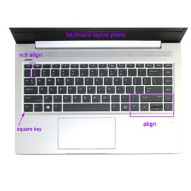 JuYuish Silicone Keyboard Cover Skin Compatible for 14" HP ProBook 440 445 G5 G6 G7, HP ProBook 430 G5 13.3", HP ProBook x360 440 G1, HP ProBook 640 G4 G5 (Mint)