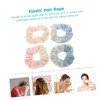 Gatuida 4pcs Plush Hair Ties for Women Soft Delicate Ponytail