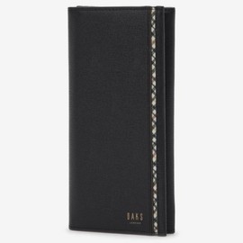 Daks (신세계강남점)DBWA3E441 FORMAL블랙 체크배색 소가죽 장지갑 (DB Shinsegae Gangnam) DBWA3E441 FORMAL Black Check Contrast Cowhide Long Wallet