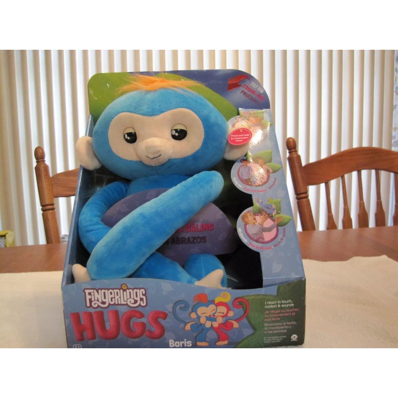 WOWWEE FINGERLINGS BLUE HUGS BORIS--NEW