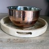 Large Hammered Copper-Style Bowl