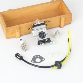 Carburetor for Harbor Freight Predator Earth Auger 52cc Engine, Carb with Tune-Up Kit Replaces Parts # 56257 57341 63022