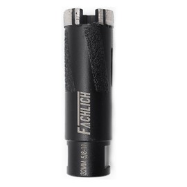 FACHLICH Diamond Core Drill Bit 1-1/4" Granite Hole Saw 32mm Laser Welded for Dry Drilling Hard Granite Marble Concrete with Vacuum Brazed Side Protection