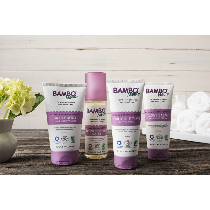 Bambo Nature Snuggle Time Body Lotion, 3.4 fl oz Tube,