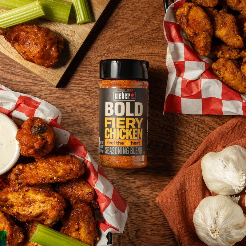 Weber BOLD Fiery Chicken Seasoning Blend, 5.8 Ounce Shaker