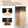 GOWEILE Hair Extension Holder Wall Mounted Hair Salon Plastic Hair