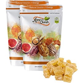 Anna and Sarah Unsulphured Crystallized Ginger Chunks in Resealable Bag, 2lbs (Pack of 2)
