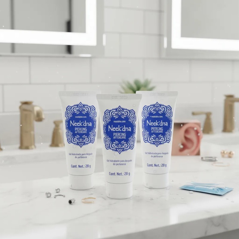 Kit Neek´dna Piercing Aftercare, 3 Piezas Natural