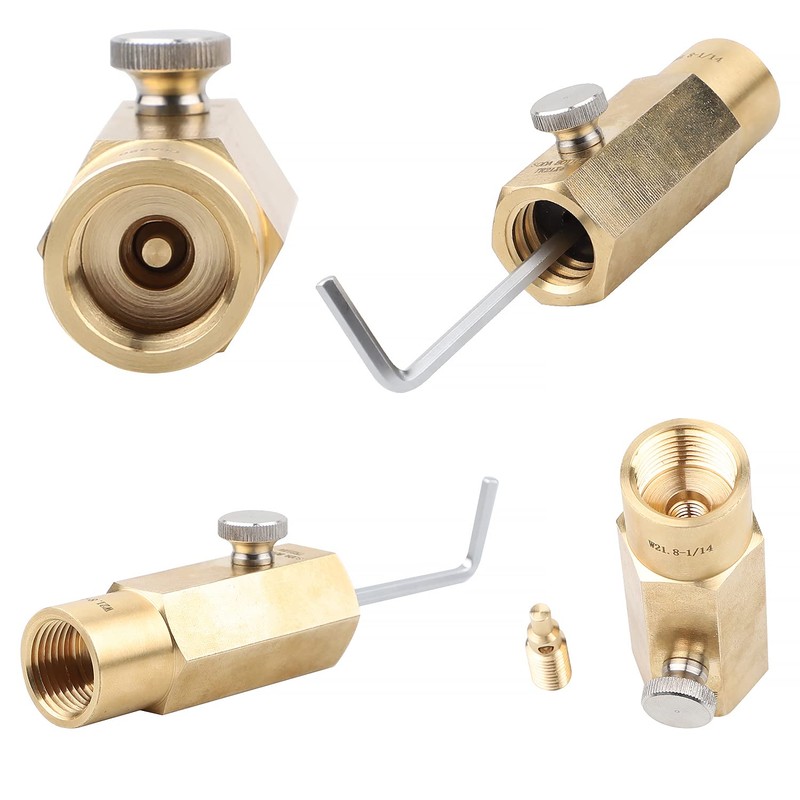 CPROSP CO2 Adapter Sodastream Brass CO2 Refill Adapter for W21.8-14