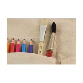 Stylex 46718 Children's Painting Apron Approx. 35 x 50 cm with 6 Pockets 100% Cotton Washable at 30 °C
