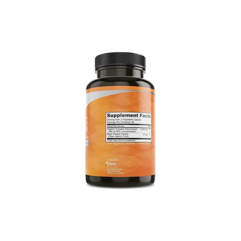 Curcumina De Cúrcuma Con Extracto De Pimienta 1200mg 180 Cap