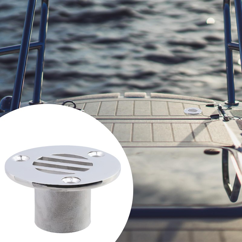 KUMGROT 2 Pcs Silver 53x29mm 316 Stainless Steel Marine Deck