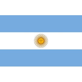 2 x Argentina Flag Stickers 8 x 5 cm Sticker Flag