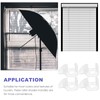DOITOOL 4 Pcs Blinds Cordless Handles,Plastic Clear Cordless Roller Shades,Cellular