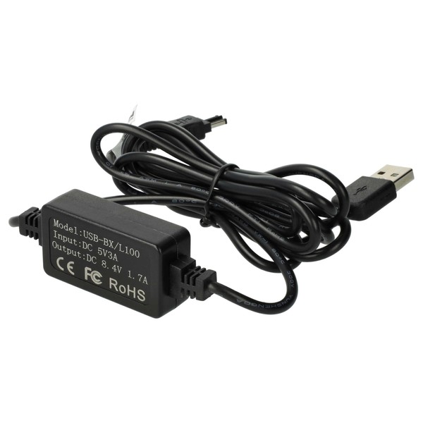 vhbw 1 x USB Power Supply Compatible with Sony Handycam