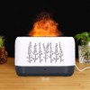Humidifier 200ml White Hollow Flame Ultrasonic Atomization Silent Aroma Diffuser