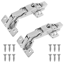 Bisagra Bidimensional 165 Grados Chapulin Para Esquina, Herrajes Para Puertas y Gabinetes Cocina, Bolsa 2 Piezas Con Tornillos