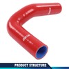 PIT66 Lower Upper Red Radiator Silicone Hose Compatible with 1964