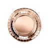 Luck and Luck Themed Party Wedding Paper Plates, Rose Gold,