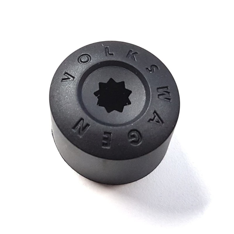 Volkswagen 1K0601173A9B9 Wheel Bolt Cap (1 Piece) Matte Black