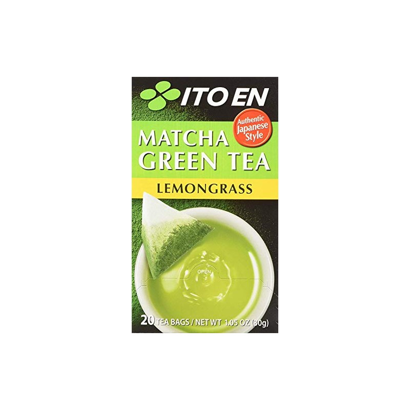 Ito En Matcha Green Tea Bags, Lemongrass, 20 Count (Pack