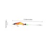 Kisangel 4pcs Shrimp Baits Realistic Soft Fishing Lures Hooks for