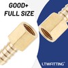 LTWFITTING Brass BSP Fitting Coupler/Adapter 1/4-Inch Female BSPP x 10mm