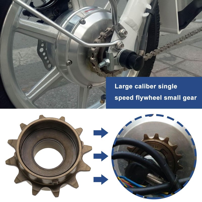 SG Store 2 Pieces 12 Teeth Single Speed Freewheel Flywheel