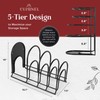 Cuisinel Pots and Pans Organizer - 15" Heavy Duty Skillet