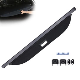 LYNICESHOP Black Trunk Cargo Cover Security Shield Shade Decor, For Kia Seltos 2020-2023