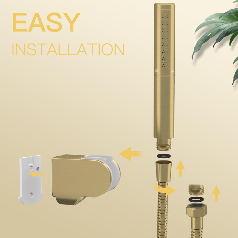BESy Brass 2 In 1 Function Handheld Shower Head Set
