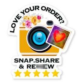 240 PCS Snap and Review Small Business Stickers,Classic Camera Small Business Stickers,Small Business Stickers,Thank You Stickers,Business Packaging Stickers Envelop Seals