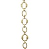 RCH Hardware Decorative Polished Solid Brass Chain for Hanging, Lighting
