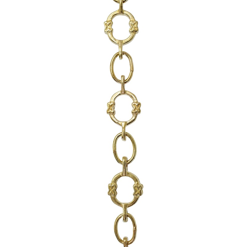 RCH Hardware Decorative Polished Solid Brass Chain for Hanging, Lighting