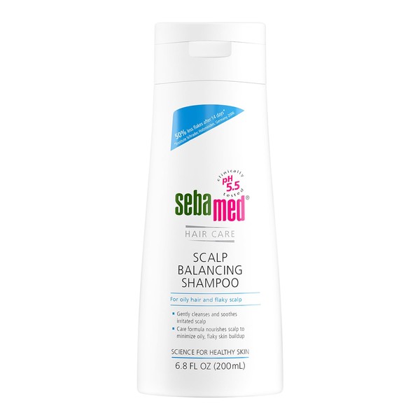 Sebamed Scalp Balancing Shampoo - Gentle Hair Care for Oily and Flaky Scalp (200mL) - Made in Germany