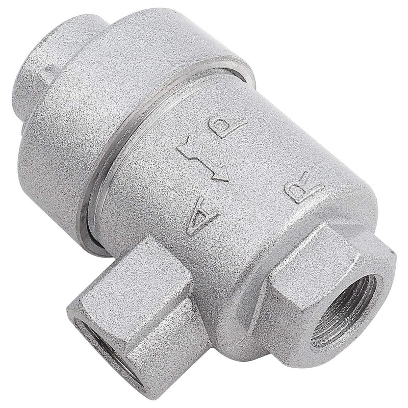 ASHATA Aluminum Air Valve,Threaded 1/4" BSPT Aluminum One-way Quick Exhaust