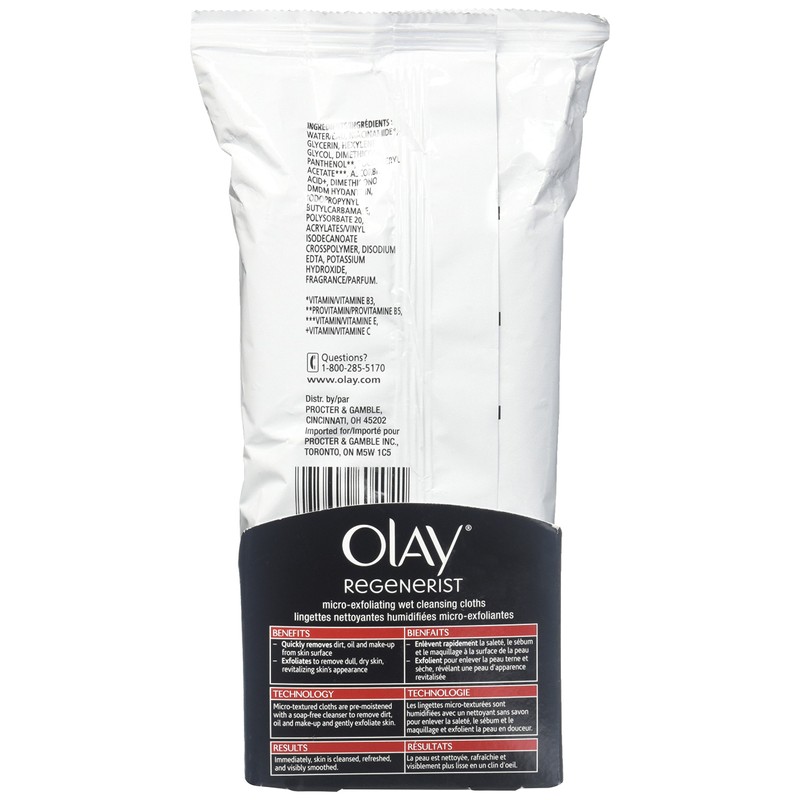 Olay Regenerist Micro-Exfoliating Wet Cleansing Cloths - 30 ct
