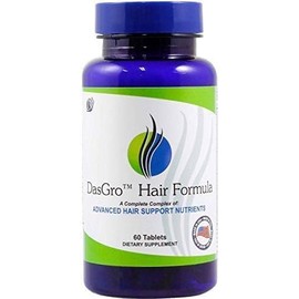 DasGro Hair Growth Formula, DHT Blocker, Stops Hair Loss, Thinning, Balding, Naturally Promotes Hair Regrowth in Men & Women, 30 Day Supply