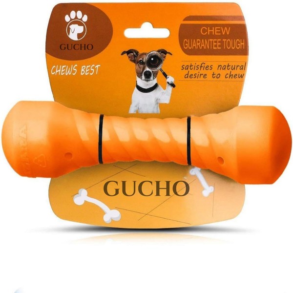 Dog Chew Toys, Indestructible Dog Toys Tough Durable Rubber Bone