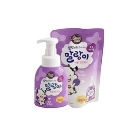 Aekyung Shower Mate Soft Bubble Hand Wash Blueberry 250ml Refill / 애경 샤워메이트 말랑이 버블핸드워시 블루베리 250ml 리필 X 6개, 기본상품