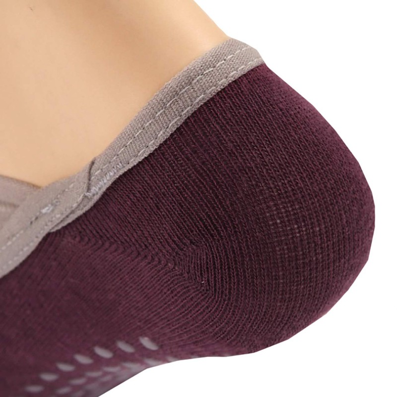 WHITE FANG SC046 Women's Socks, Short, Anti-Slip, Yoga, Ballet, Training,