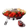 Aoresac Electric Fondue Maker Set With 2 Forks/Removable Serving Tray