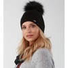 Alur Women's Beanie Winter Hat Knitted Hat with Bobble -