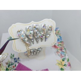  Stoneswar Premium Art Handmade Nail Tips ✨ - Short Ballerina /  스톤스왈프리미엄아트 수제네일팁 ✨ - 숏발레리나