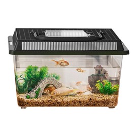 Reptile Cage - Reptile Feeding Box Snake Breeding Cage,Portable Habitat Carrier Hatching Feeding Box for Crab, Turtles & Frog