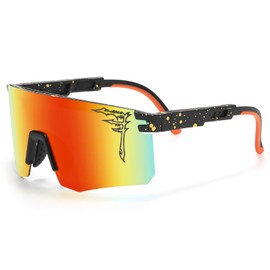 FIXEROS Two Size Polarized Baseball Sunglasses For Adults and Youth Boys Girls Kids UV400 Men Women Cycling Sports Glasses, Faa6, Youth