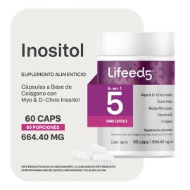 Lifeed 5 Inositol 60 Cápsulas Myo Inositol D-chiro
