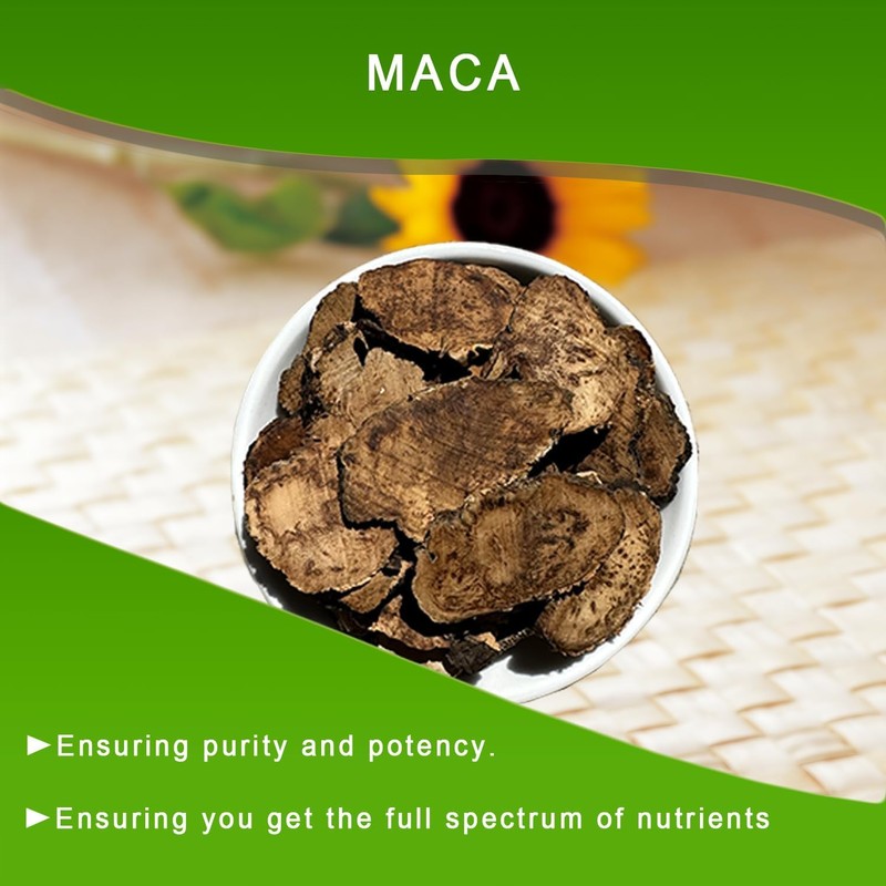 DABC OAK LAND Premium Maca Root Slices, Natural Premium Dry