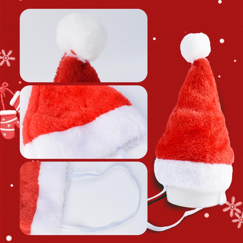Mini Dog Santa Hat for Dogs Christmas Hat,Small Cat Santa